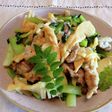 たけのこと豚肉と小松菜炒め