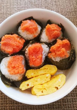 丸い〜タラコおにぎり(///ω///)-レシピのメイン写真