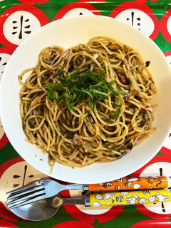 ワンパン海苔クリームパスタ-レシピのメイン写真