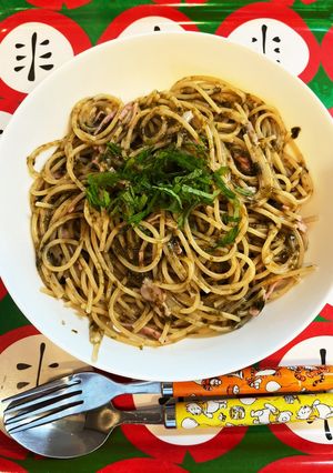 ワンパン海苔クリームパスタ-レシピのメイン写真