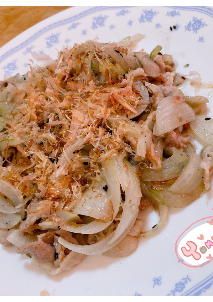 ☆豚肉と新玉ねぎと桜えび炒め☆-レシピのメイン写真