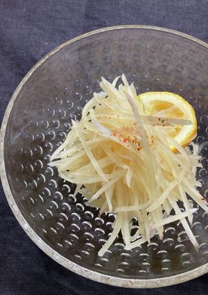 ヤーコンのシャキシャキ酢の物 柑橘の香り-レシピのメイン写真