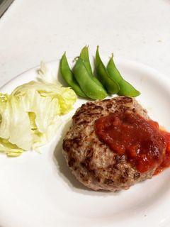 卵アレルギー・卵抜きハンバーグ(^-^)-レシピのメイン写真