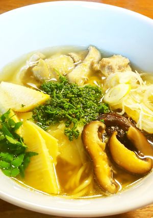 花山椒の無化調ラーメン　蒸し鶏、発酵筍-レシピのメイン写真