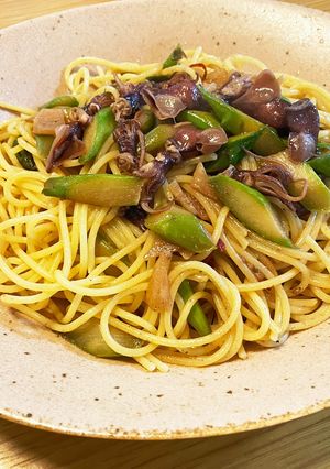 ほたるいかのガーリックバター醤油パスタ-レシピのメイン写真