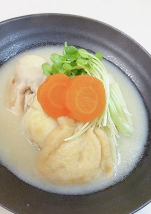 白みそ仕立て！京のお雑煮風スープ♪-レシピのメイン写真