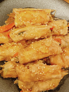 象印自動調理鍋 野菜の肉巻き-レシピのメイン写真