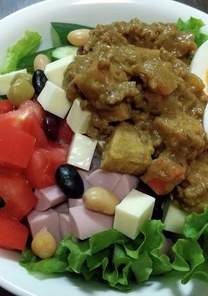 ベジボウル(キーマカレー乗せ)-レシピのメイン写真