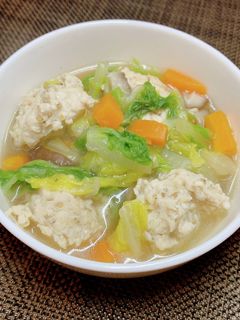 鶏団子の生姜スープ-レシピのメイン写真