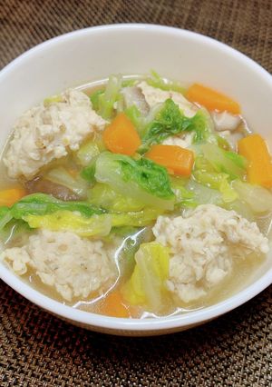 鶏団子の生姜スープ-レシピのメイン写真