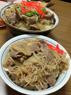 満腹満足!糸こん入りつゆだく牛丼♪-レシピのメイン写真