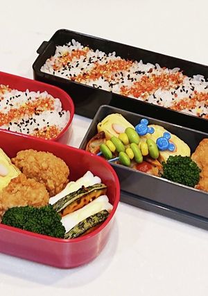 高校生(1年)弁当1&旦那さん弁当57-レシピのメイン写真