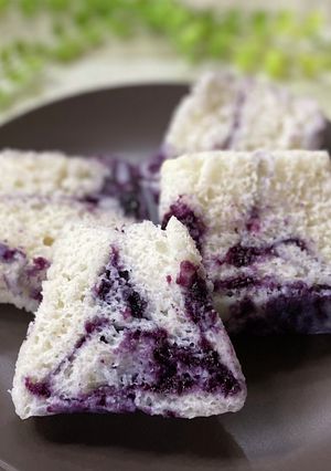 レンジでふわふわブルーベリー蒸しパン-レシピのメイン写真