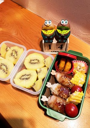 高一長女　お弁当(肉巻きむすび)-レシピのメイン写真