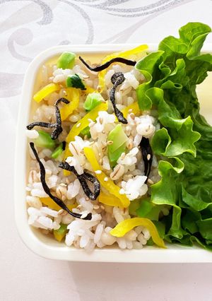 お弁当に✨おしんこと塩昆布の混ぜご飯-レシピのメイン写真