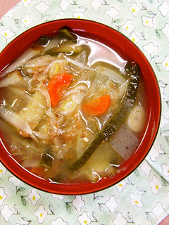 昆布入りみそ汁-レシピのメイン写真