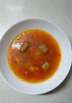 大豆とゴボウのトマトスープ-レシピのメイン写真