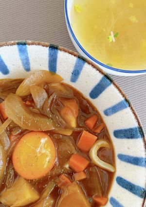 数日続くカレーをアレンジ！カレーうどん-レシピのメイン写真