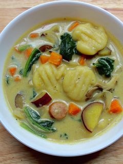 じゃがいもニョッキ入り豆乳カレースープ♬-レシピのメイン写真