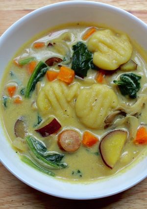 じゃがいもニョッキ入り豆乳カレースープ♬-レシピのメイン写真