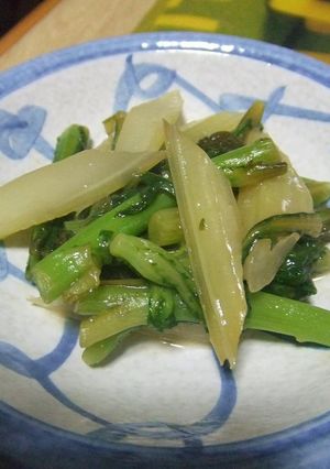 ◆セロリと春菊の炒め物◆-レシピのメイン写真