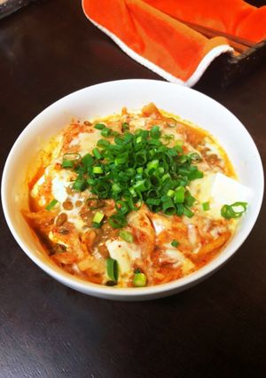豆腐・納豆・キムチー♡豆乳グラタン風-レシピのメイン写真