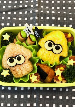 キャラ弁 スプラトゥーン イカ-レシピのメイン写真