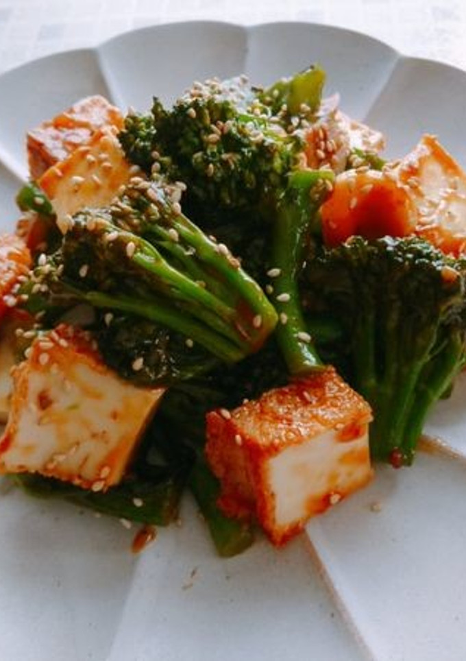 ステックセニョールと厚揚げの四川風炒め-レシピのメイン写真