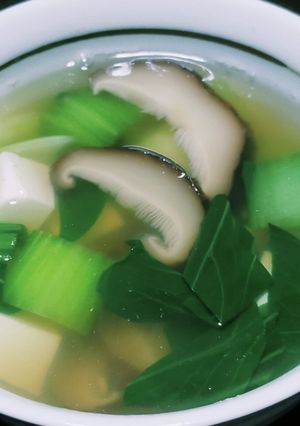 青梗菜と干し椎茸のスープ-レシピのメイン写真