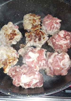 豚こまでハンバーグ-レシピのメイン写真