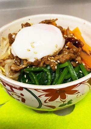 豚ミンチで美味しい！ビビンバ丼♡-レシピのメイン写真