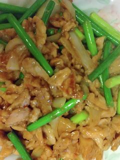 豚肉とにんにくの芽オイスター炒め-レシピのメイン写真