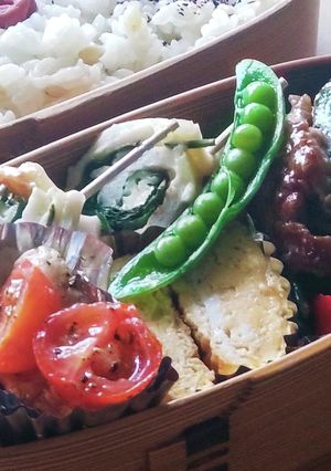 豚コマとオクラのピリ辛炒め★わっぱ弁当-レシピのメイン写真