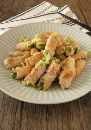 肉巻きキャベツのニンニク味噌炒め-レシピのメイン写真