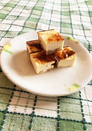 ミキサーで生地づくり　簡単チーズケーキ-レシピのメイン写真