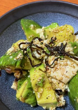 ☆アボカド豆腐の塩昆布あえ☆-レシピのメイン写真