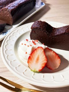 ラム酒香る♡大人の半生ガトーショコラ-レシピのメイン写真