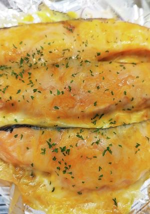 鮭、味噌チーズ焼き-レシピのメイン写真