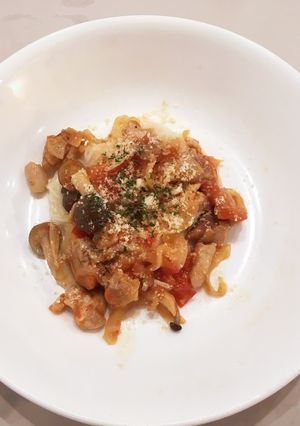トマトパスタ風そうめん-レシピのメイン写真