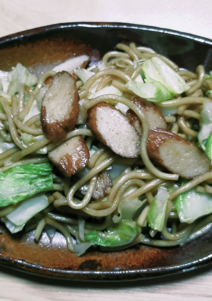 さつま揚げで肉なし焼きそば-レシピのメイン写真