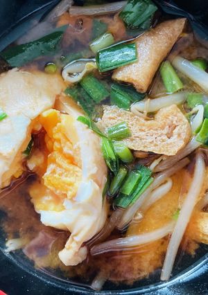 しゃっきりもやしのボリューム味噌汁-レシピのメイン写真