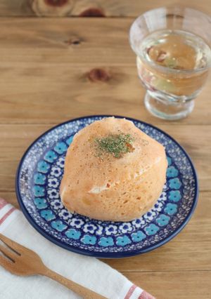 パックde蒸しパン！コーンのロゼ蒸しパン-レシピのメイン写真