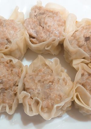 蒸し器いらず！餃子の皮でジャンボ焼売-レシピのメイン写真