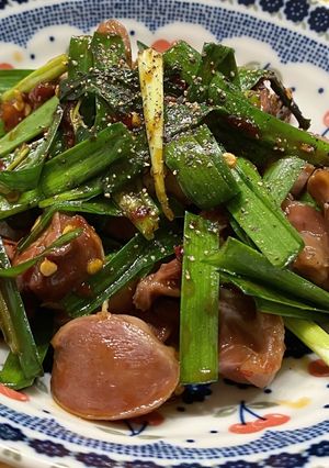 栄養満点♪砂肝とニラの甘辛炒め-レシピのメイン写真