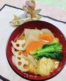 すり胡麻が入った根菜の味噌汁♬