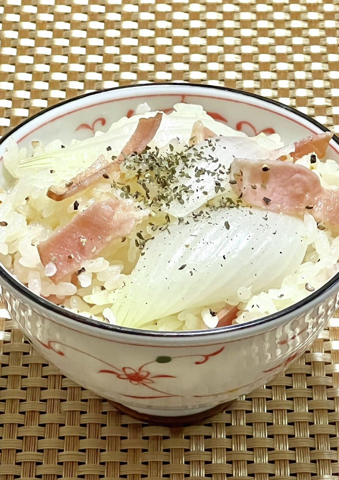 丸ごと!!新玉ねぎごはん♡-レシピのメイン写真
