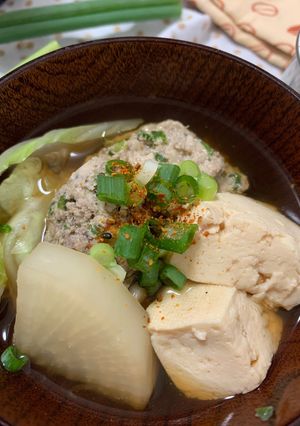 あいつ、つみれ汁好きだってよ-レシピのメイン写真