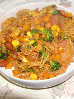焼きそばの麺を使ったナポリタン-レシピのメイン写真