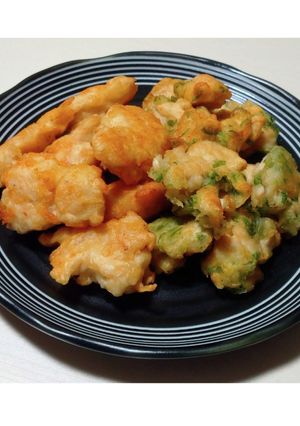 鶏ささ身の香り天(しそ＆さくらえび)-レシピのメイン写真
