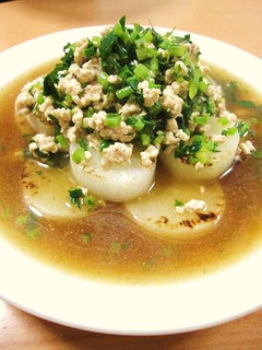 大根1本ステーキ オイスターひき肉あん-レシピのメイン写真